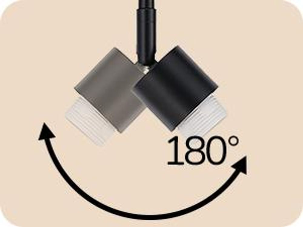 EDISHINE Stehlampe Bogenlampe Wohnzimmer mit LED-Glühbirne, mit Leinenschirm verstellen, Standleuchte Schwarz