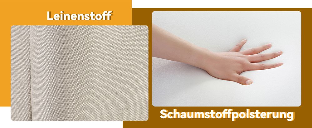 MODFU Polsterbett 90×200cm mit Lattenrost und Kopfteil, Einzelbett Jugendbett mit Holzbeine, Samt, Beige(Ohne Matratze)