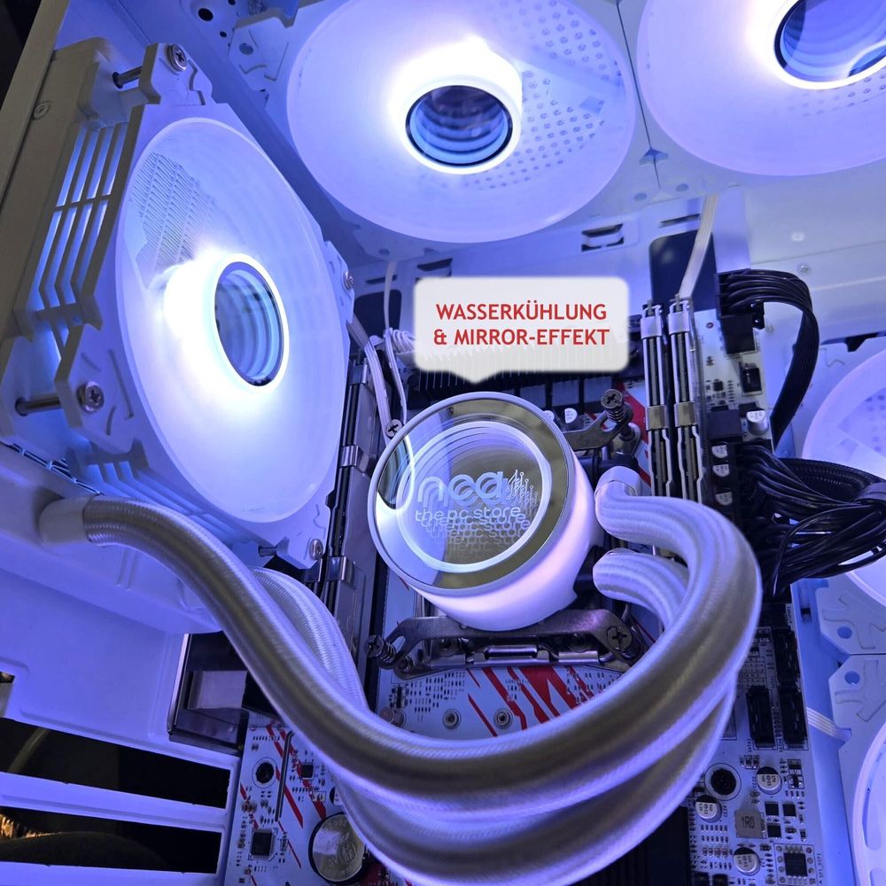 Gaming PC PHANTOM | NVIDIA RTX 5060 | 64GB RAM 1TB SSD | Intel 18 Core | RGB Lüfter mit Fernbedienung | Wasserkühlung | WLAN 5 | Win11 | TPM 2.0