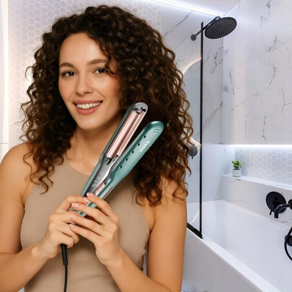 Haarlockenstab Kemei Keramik Welleneisen Welleneisen 60W Tpc 130-220 °C