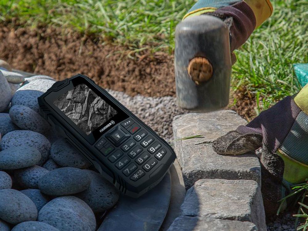 Hammer Rock Mobiltelefon Mit Tastatur – Robust Für Die Baustelle Robuste Ausführung