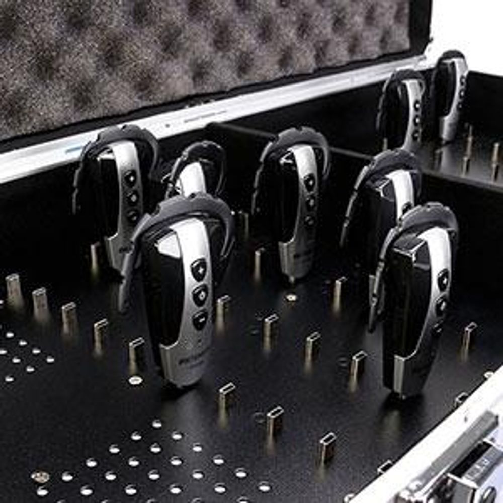 Retekess TT006 Tragbare 64-Positionen-Ladekoffer-Ersatzbox für das drahtlose Reiseleitersystem Retekess T130 T131 TT106