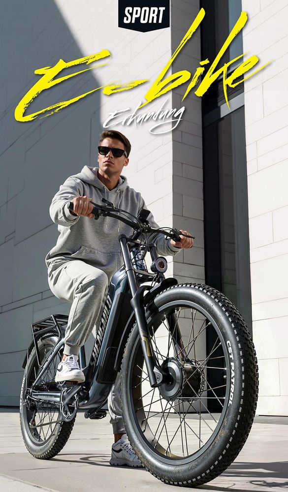 Shengmilo S700 PRO Vélo Électrique Tout‑Terrain,Dual‑Drive,48V 25Ah,26×3.0 pouces,autonomie 80‑90 km,120 kg