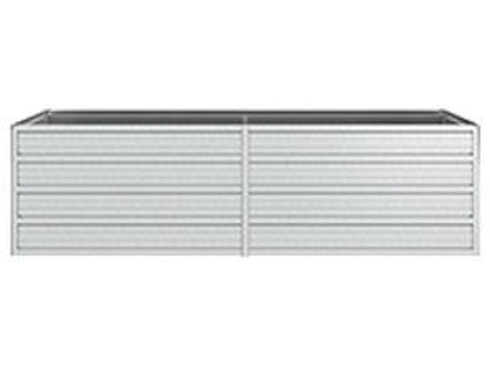vidaXL Garten-Hochbeet 160x80x45 cm Verzinkter Stahl Silber