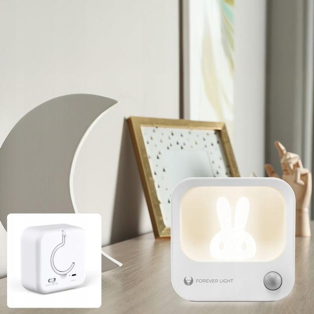 LED-Nachtlicht mit Hase FLC-10 PIR weiß 500mAh Forever Light