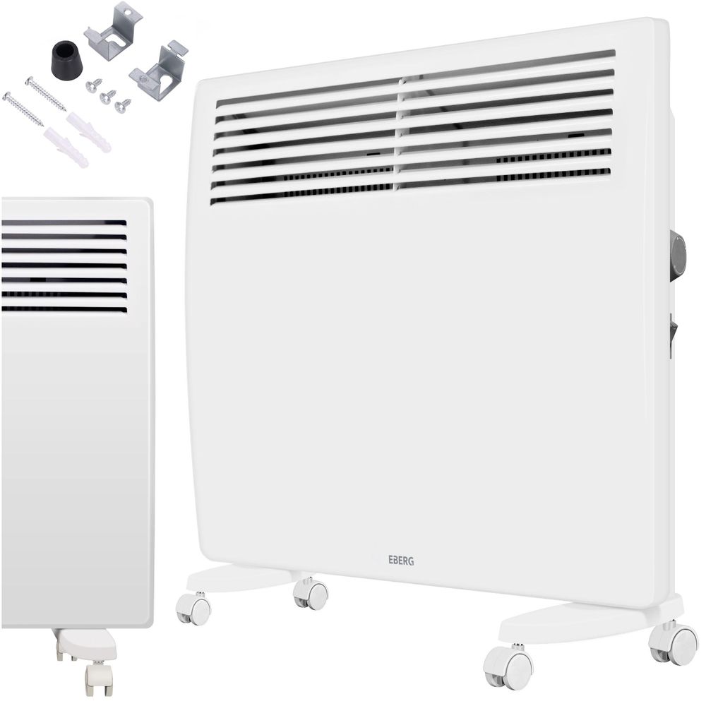 EBERG VECTO 1kW Grzejnik konwektorowy 1000 W Termostat Biały