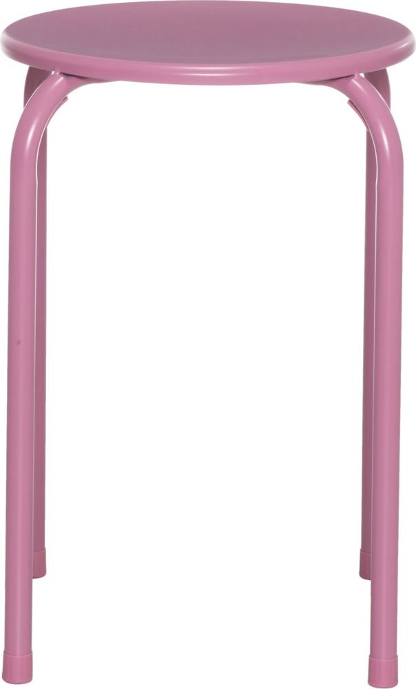 Stabiler Metall Hocker mit Ø 30 cm Sitzfläche, 44 cm hoch, 100 kg Belastbarkeit