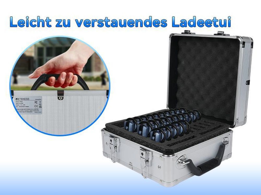 Retekess TT106S Tour Guide System, Audio System, Lange Lebensdauer, 200 m, One-Touch-Steuerung, Großtasten-Design, für Konferenzen, Reisen