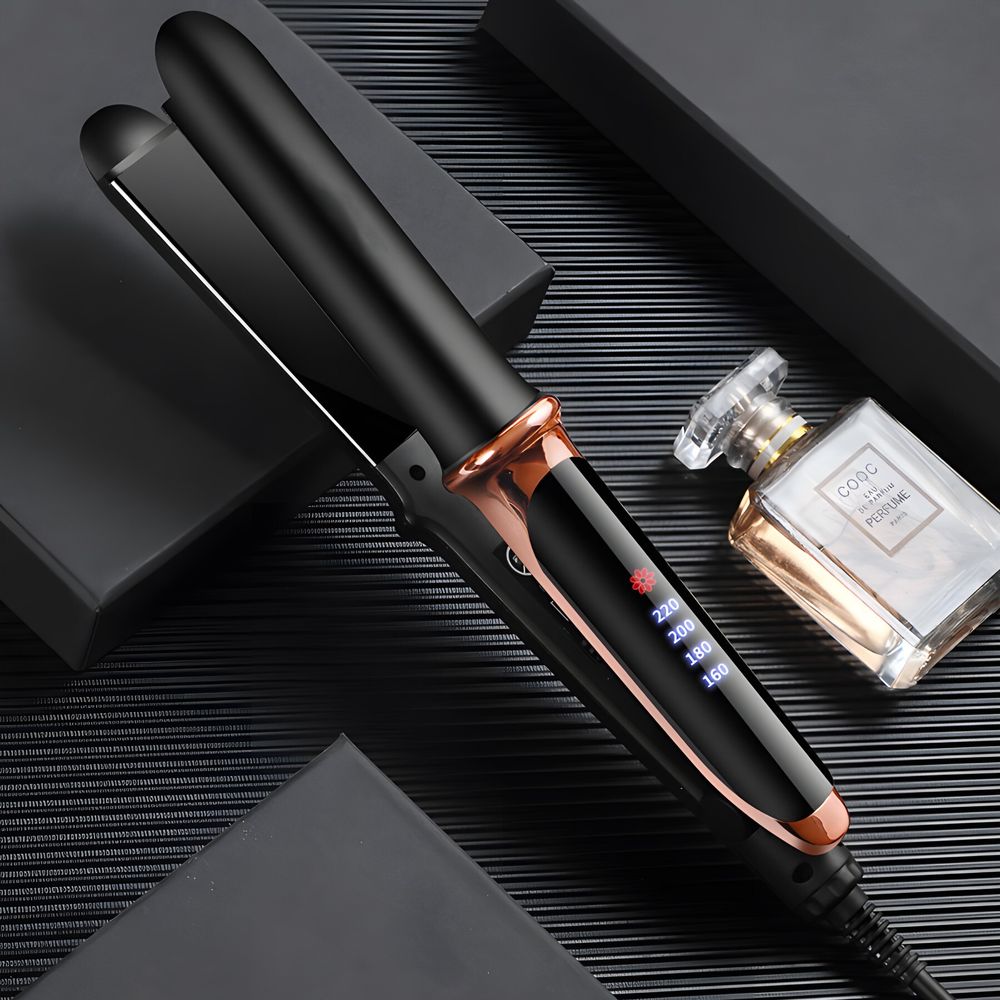 Glätteisen für Locken & Glätten - Einstellbare Temperatur, Keramik Haar Straightener, 2 in 1 Haarglätter 160-220°C 31cm Schwarz Retoo