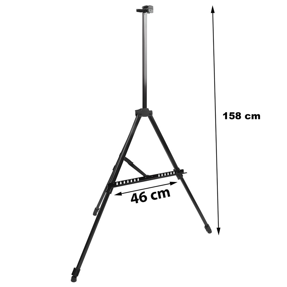 Aluminium Staffelei 158 cm Tischstaffelei PRO Feldstaffelei Leinwand Ständer Whiteboard Malerei Malen Leinwände Atelierstaffelei XL Malstaffelei Retoo