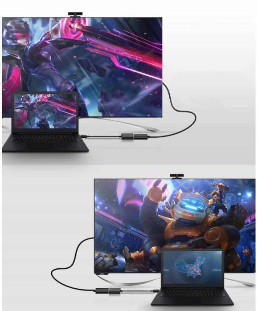 Prevodník - Adaptér USB 3.0 na HDMI Full HD - Hliníkové puzdro - Plug & Play - Kábel 20 cm