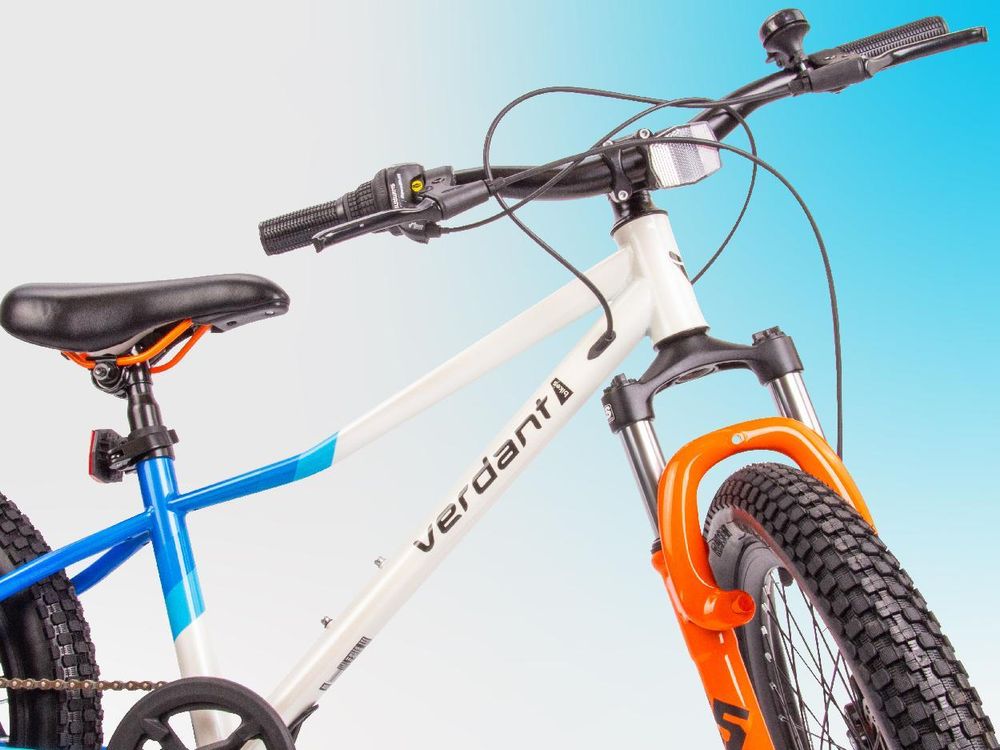 Bicicletta per bambini bicicletta per ragazzi bicicletta per ragazze bicicletta da 20 pollici con cambio a 6 velocità Shimano RevoShift bicicletta ammortizzatore Calix verde bianco