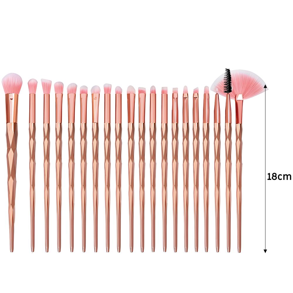 Make up Pinsel 20 Teile Pinsel Set Professionelle Kosmetik Schminkpinsel Multifunktion Kunstpinsel für Foundation Puder Rouge Lidschatten Rosa Retoo