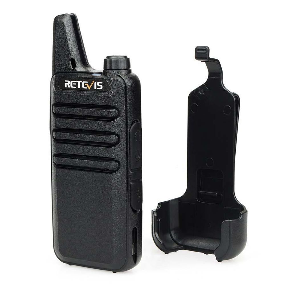 Retevis RT622 Walkie Talkie, Tragbare Funkgeräte mit Ohrhörer, PMR446, Wiederaufladbares, VOX Squelch, Notfall Alarm, für Familienausflüge, Camping