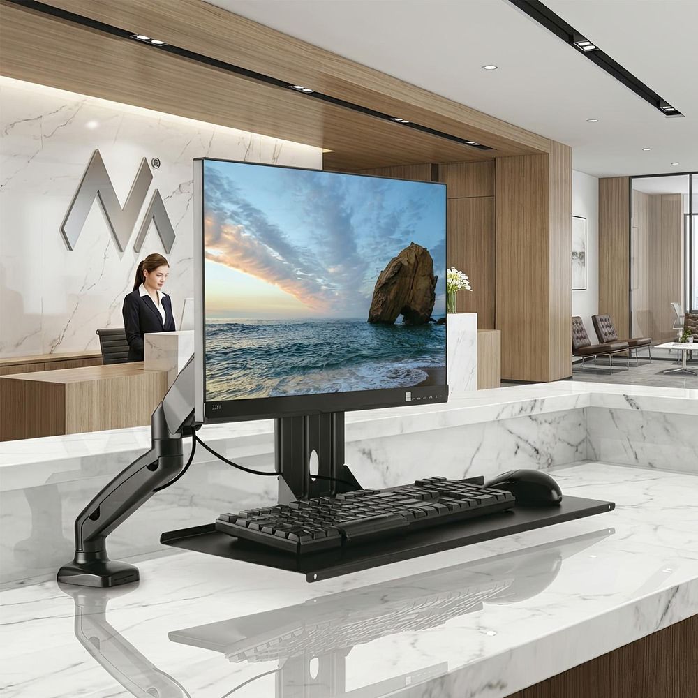 Tastatur & Maus Schreibtisch Halterung Halter VESA Tischhalterung Tisch Ablage Homeoffice