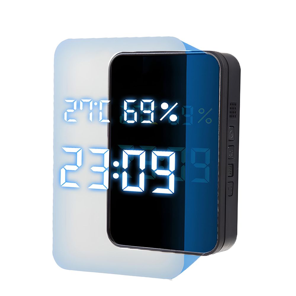 Türklingel Funkklingel Set mit Uhr und Thermometer Funk Klingel Kabellose 38 Melodien LED Hygrometer 150M Reichweite Haustür Retoo