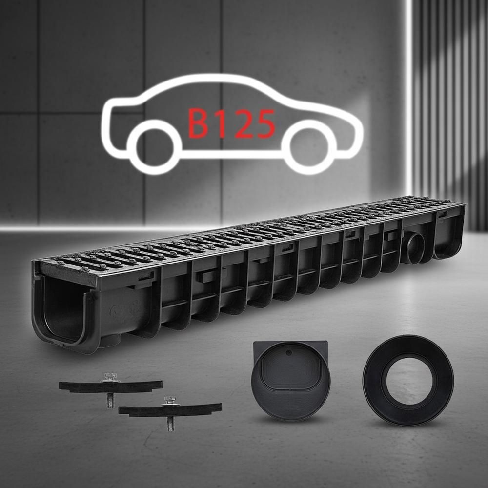 Entwässerungsrinne Belastungsklasse B125 Entwässerungskanal
