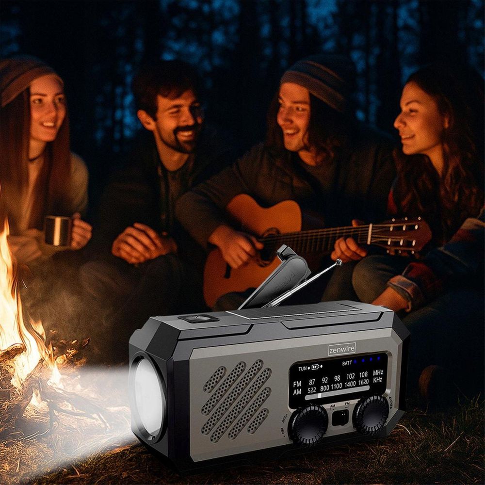 Mini radio przenośne - radio solarne - radio awaryjne - radio na plac budowy - radio na korbkę - radio na baterie - power bank