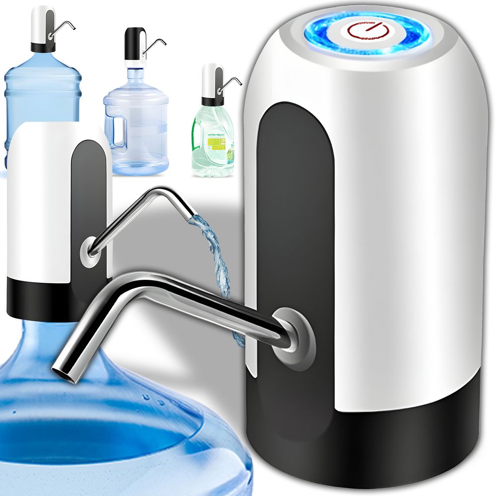 Wasserspender Tragbare Trinkwasserpumpe Elektrische USB Wasserpumpe Dispenser Wasser Wasserflasche für PET Flaschen Kanister Camping Kühlschrank Retoo