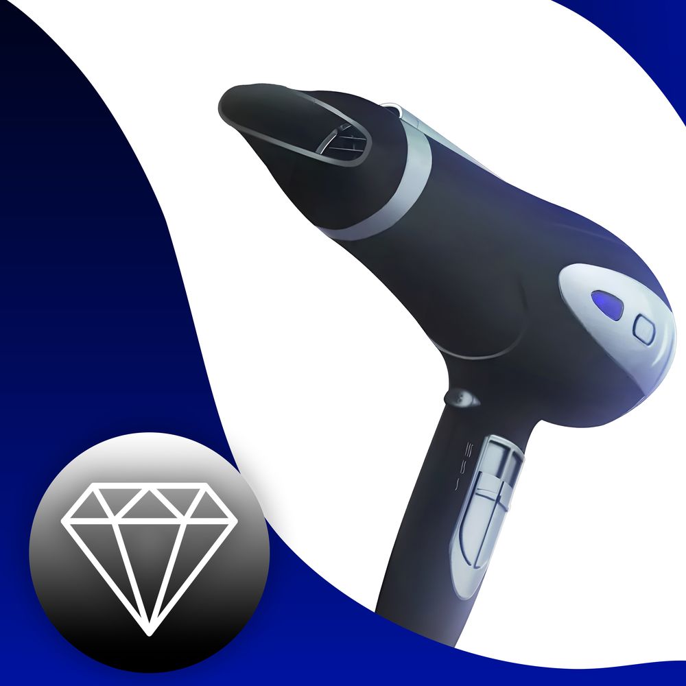 Haartrockner Ionen Fön mit Stylingdüsen und Diffusorr Föhn für Familie Windgeschwindigkeiten Haarstyling Temperaturstufen Kaltluft Modus 2200W Retoo