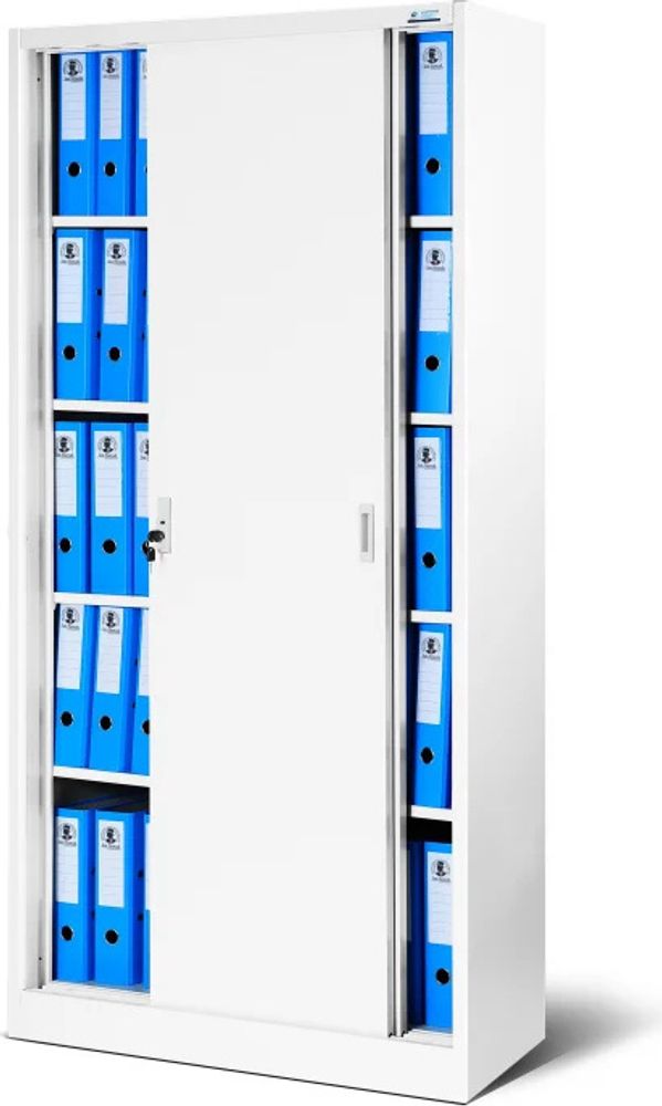 Aktenschrank Büroschrank Stahlschrank weiß  185x90x40
