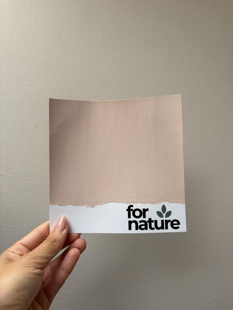 Farba wapienna Fornature LIMEA, próbnik koloru Pył (Pudroworóżowy), do ścian i sufitów wewnątrz