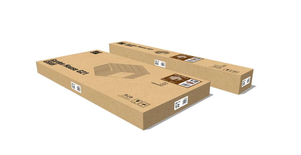 Gartenhäuser G21 GRAH sind sicher und hochwertig verpackt