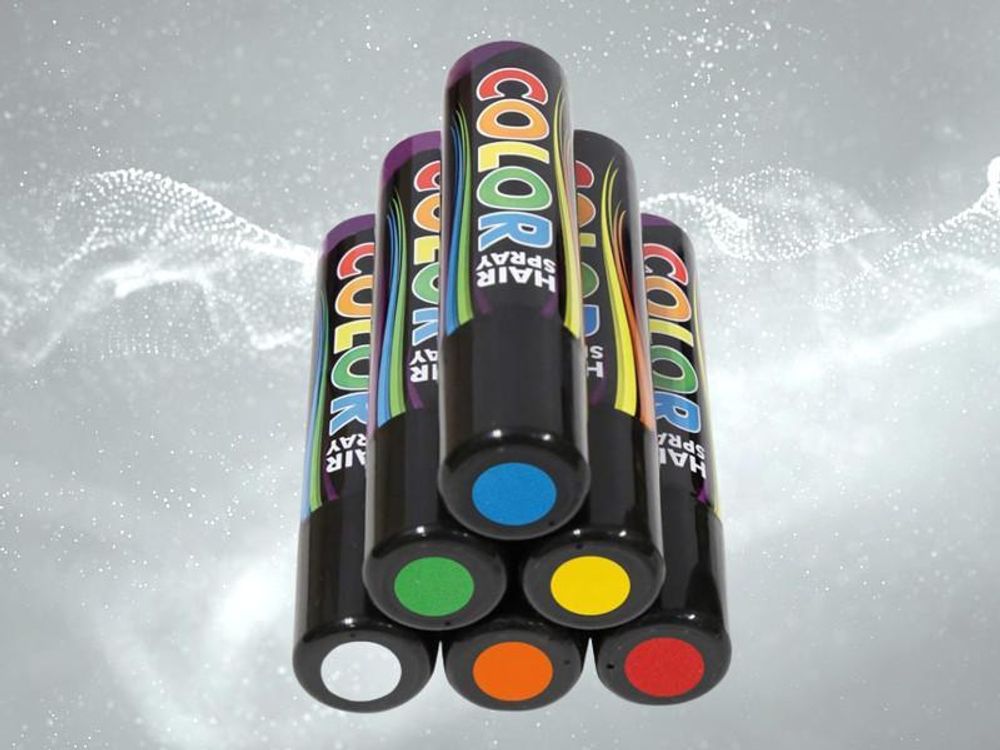 Hairspray Color in verschiedenen Farben buntes Haarspray Haarschmuck farbig (Rot)