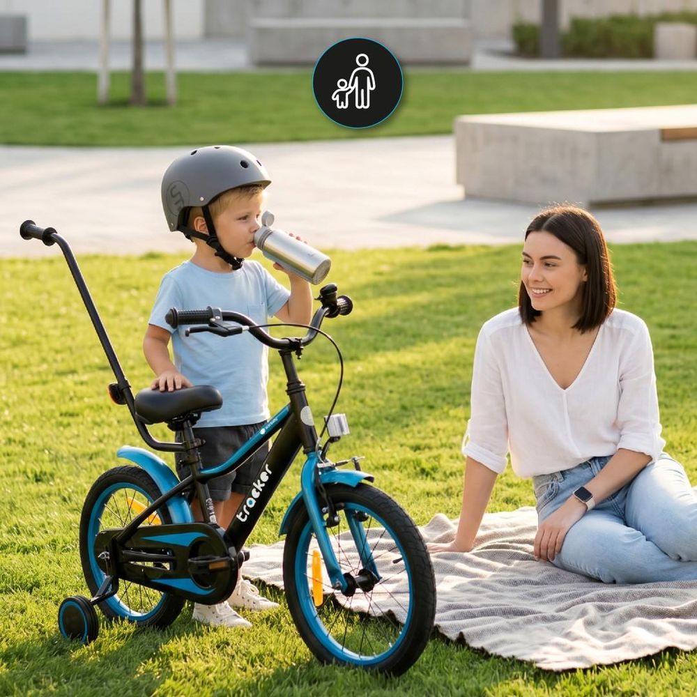 Sun Baby Tracker bike Dětské kolo pro chlapce 14 palců neonově oranžová