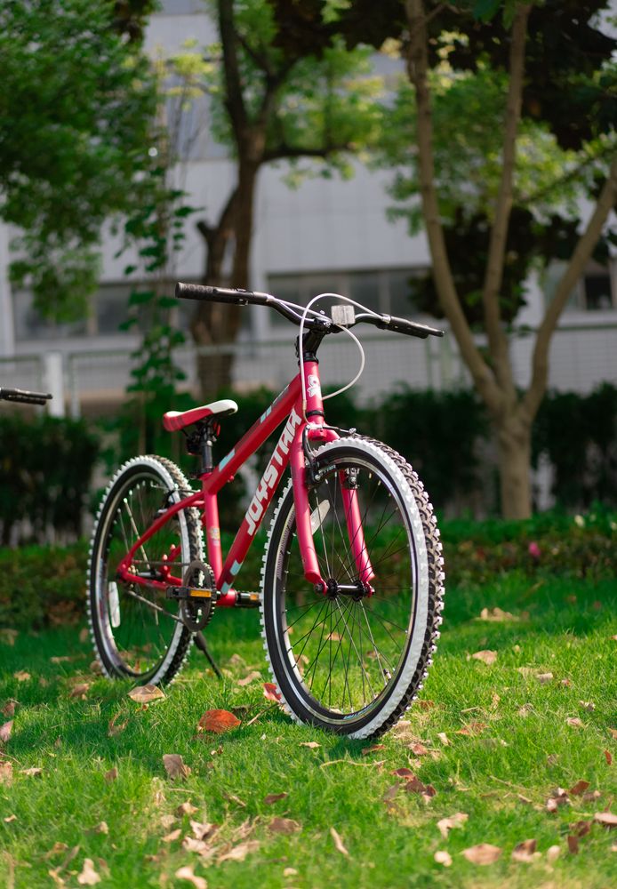 JOYSTAR 24 Zoll Kinderfahrrad für Jungen & Mädchen im Alter von 7-12 Jahren Hardtail Mountainbike für Kinder mit 1-Gang, Weiß