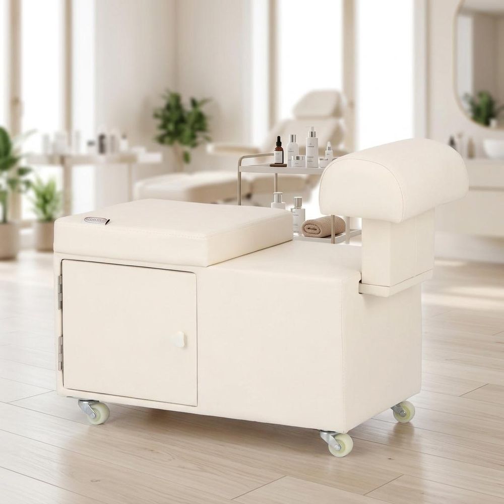 Podnóżek kosmetyczny wolnostojący do pedicure pufa do salony kosmetycznego