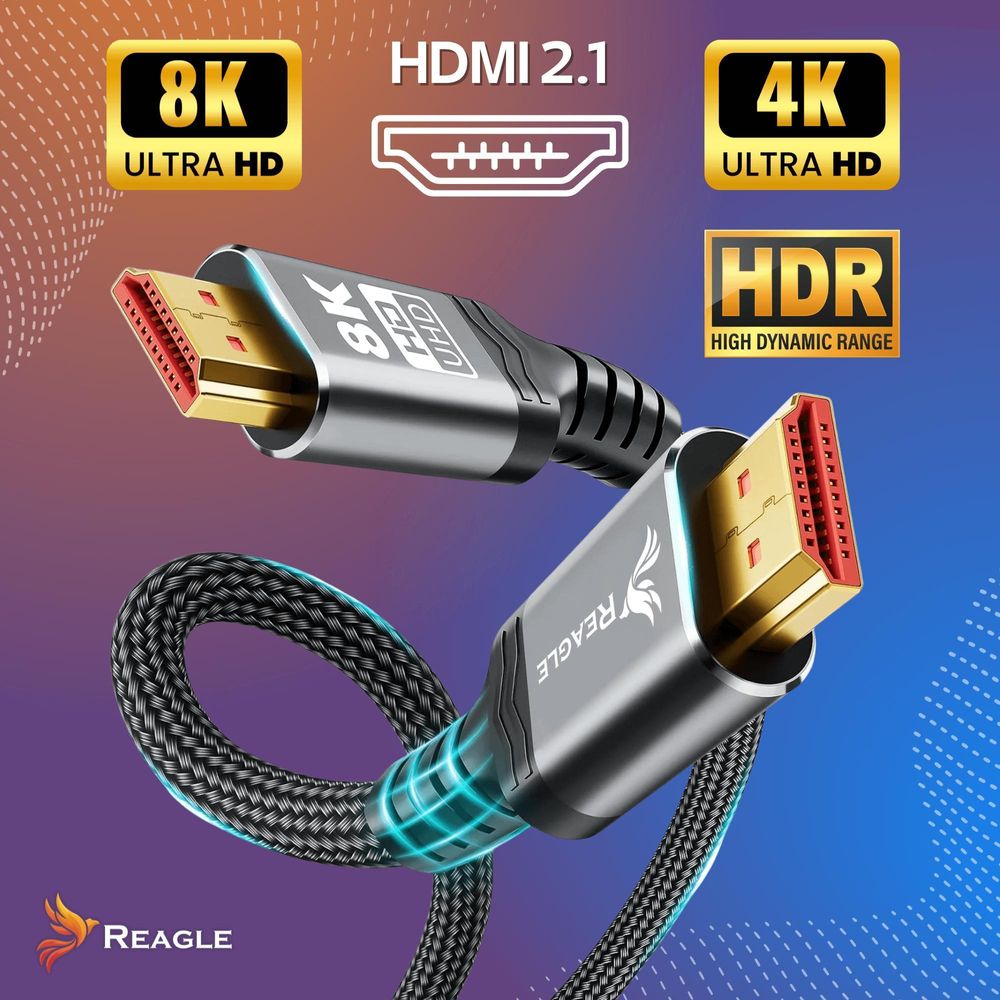 HDMI 2.1 8K 4K 144Hz 120Hz UHD eARC VRR HDR 48Gbps XBOX TV Kabel 2M