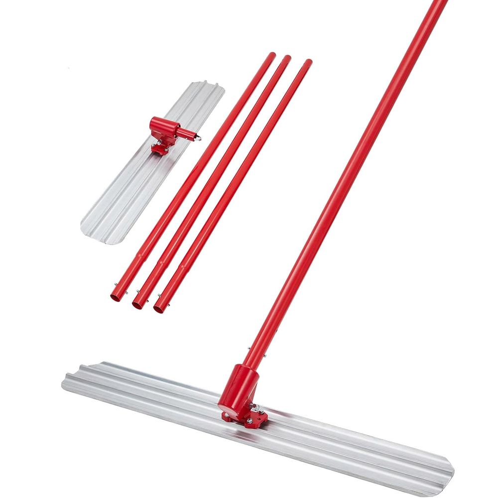 LUXTOM | Betonverteiler, 540cm, Betonglätter, Beton Abzieher, Maurerwerkzeug, Abstreifleiste, Betonverteiler, Betonglätter, Betonschieber, Beton Glätter, Teerverteiler, Splittschieber