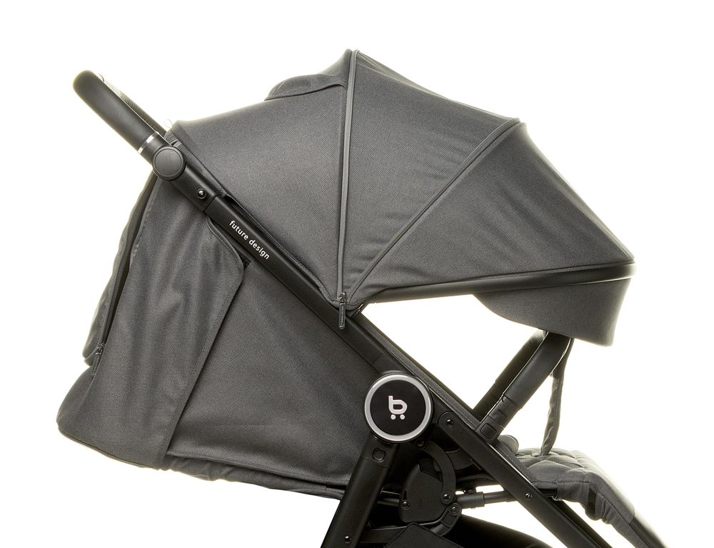4Baby | Kočík - Kočík Buggy - Grafit- s ochranou pred slnkom UV50 a moskytiérou - so skladaním jednou rukou - do 22 kg - Xplode