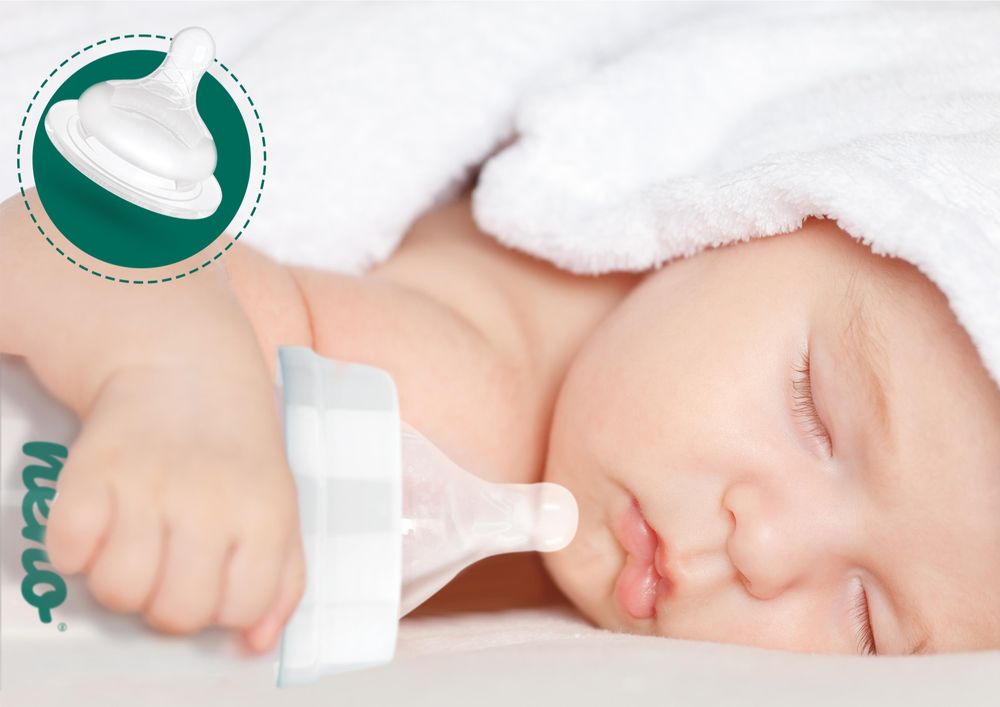 Neno Babyflasche für Füttern & Trinklernen 300ml 3-6 Monate