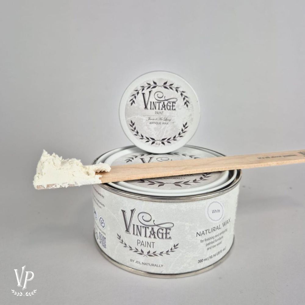 JDL Vintage Paint Antique Wax Möbelwachs 35 g – Natürliches Antikwachs für Kreidefarbe – Schutz & Shabby Chic Finish – Bienenwachs & Carnaubawachs – EN 71-3 - Schwarz