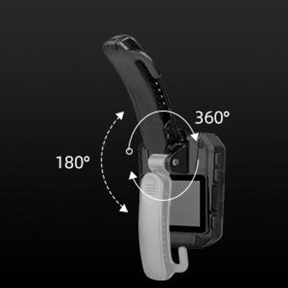 Retevis RT77 Körper Kamera Mini HD 1080P 21MP Polizeikamera getragen Videokamera 150°Blickfeld Sicherheit IR Nachtsicht 2650mAh IP54 Body-Cam(16GB)