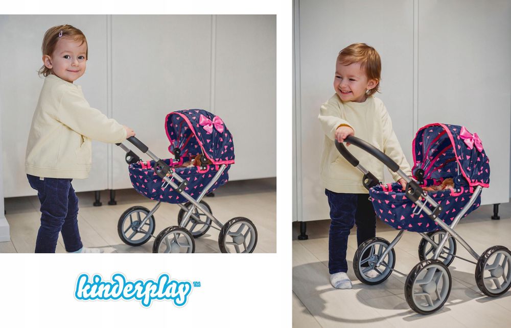 Puppenwagen mit weichem Griff