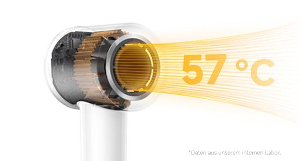 MOVA Turbo Ionen Haartrockner, 110.000 U/min Motor, 4 Temperatur- & 2 Luftstufen, 200 Mio. Ionen, 330g leicht, 8 Modi, ideal für Reise