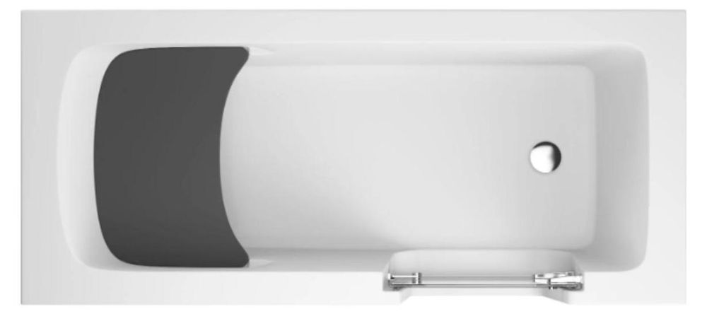 AQUA for you | Badewanne - AVO - Acrylbadewanne - 160x75 cm - universell - Weiß - mit Tür, Schürze, Sitz, Seniorenbadewanne