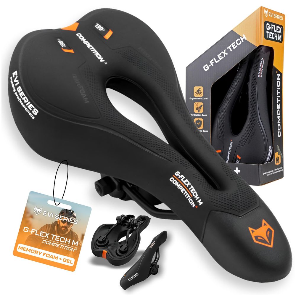 Komfortní Měkké Gelové Sedlo Na Kolo Mtb Velikost M Ergonomický Tvar Účinně Tlumí Nárazy A Zajišťuje Pohodlnou Jízdu Bez Bolesti I Na Dlouch Výletec