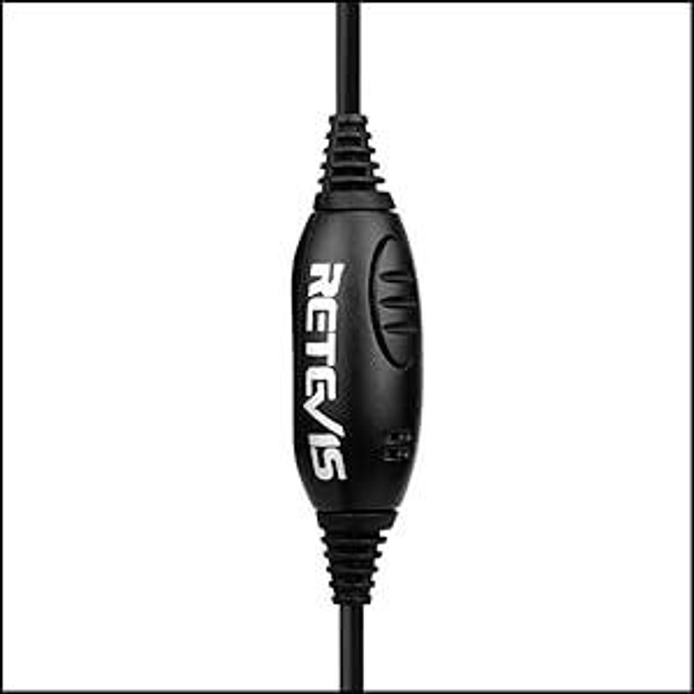 Retevis 2 Pin Funkgeräte Headset PTT Einstellbar mit Swivel Boom Lautsprecher Mikrofon Kopfhörer Kompatibel mit Walkie Talkie RT24 RT22 RT27 RT1 RT5 BF-88E BF-888S Kenwood (1 STK)