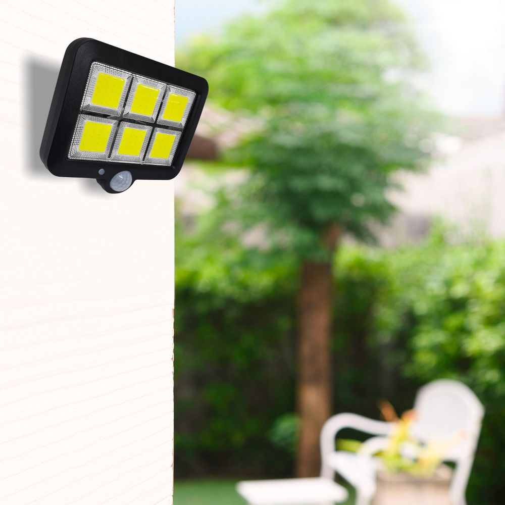 Solarlampen für Außen mit Bewegungsmelder 120 LED Solarleuchten Strahler Außen 120° IP44 Wasserdichte Superhelle Solar Wandleuchte Aussenleuchte Retoo