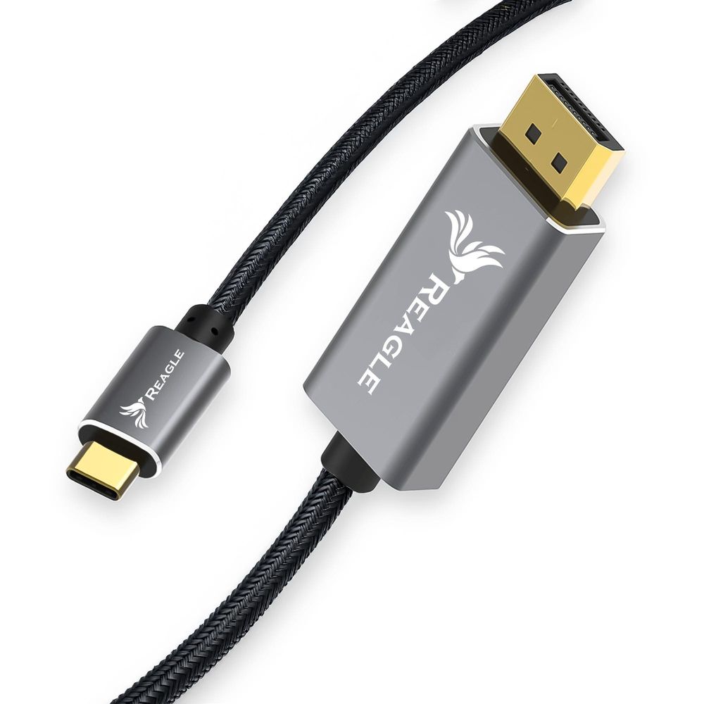 Kabel USB C DisplayPort 8K 4K 144Hz 1,8M Reagle USB-C USB Typ C Stecker auf DisplayPort Stecker