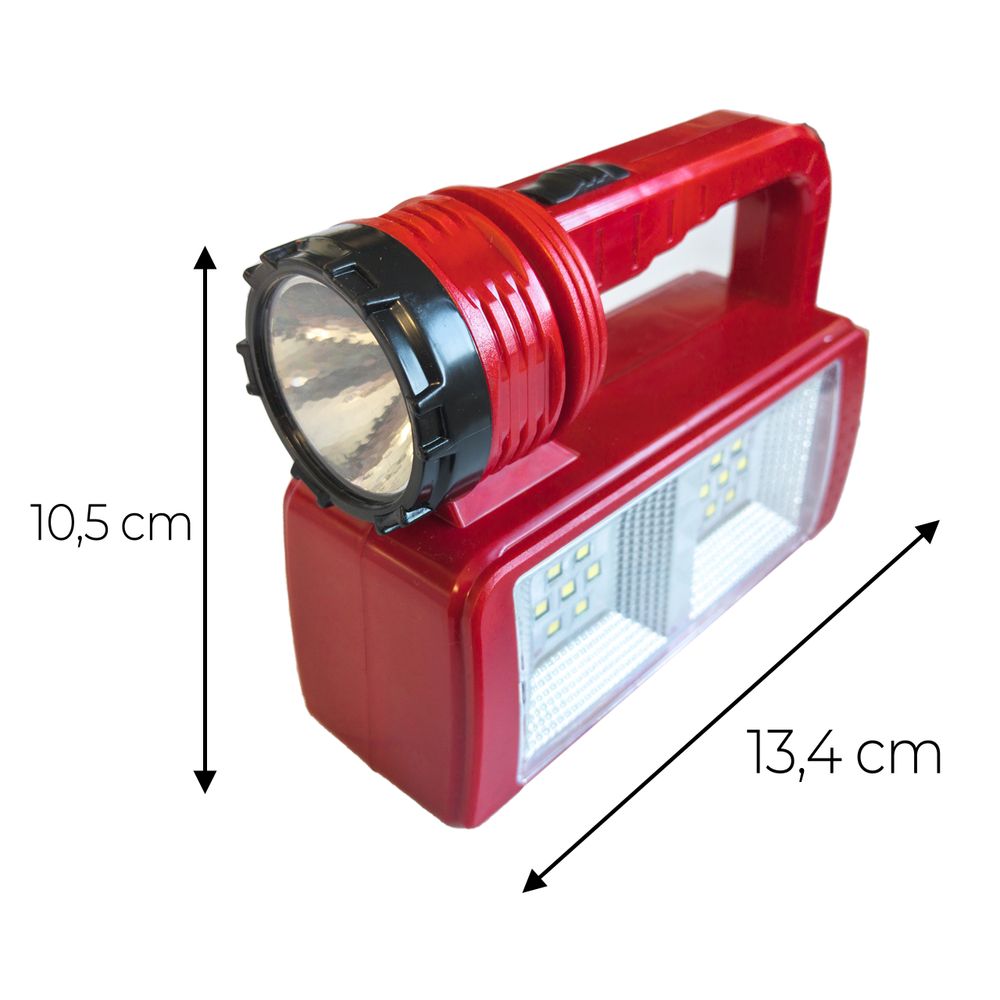 Taschenlampe Campinglampe Batteriebetrieben Werkstattlampe Handscheinwerfer für Outdoor Handlampe Tragbare Camping Laterne Flashlight Rot Retoo