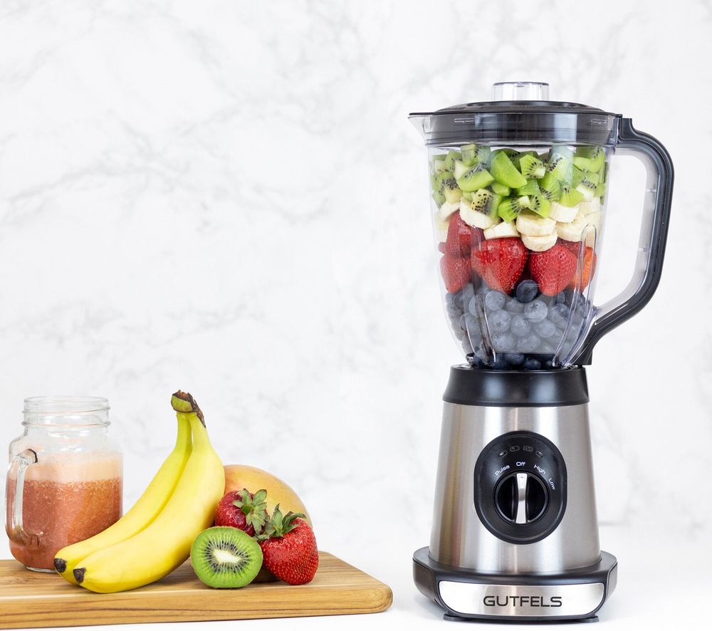 GUTFELS MU 8401 swi Akku-Standmixer | 1,5 L Behälter | 2 Stufen | Schwarz-Inox