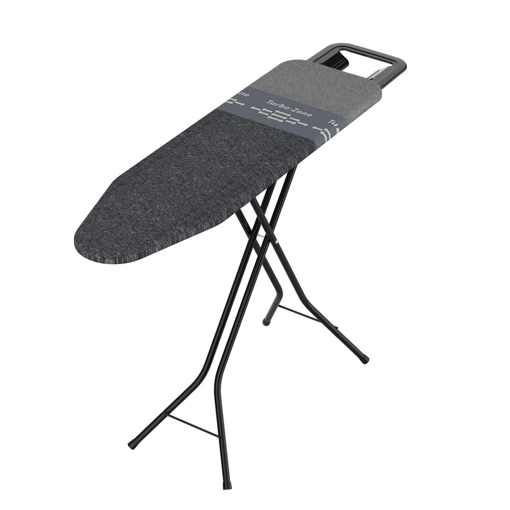 Ergonomisch verstelbaar in 4 hoogtes (74-90 cm) voor comfortabel en rugvriendelijk strijken.