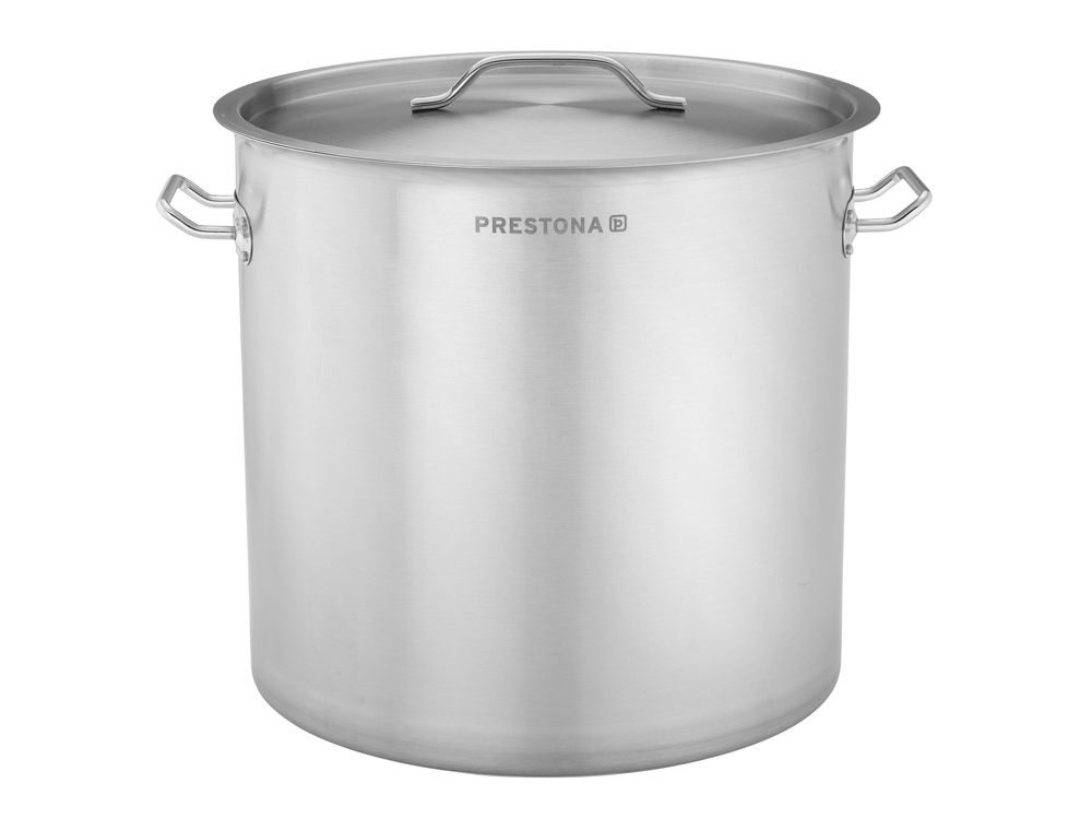 TECHNICA Hoher Topf 36L | 36 cm | Edelstahldeckel | Edelstahl Induktion Kochtopf