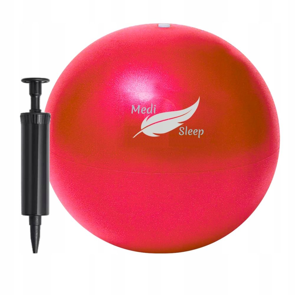 Gymnastikball Klein 20 cm mit Ballpumpe - Pilates Ball | Yoga Ball | Fitnessball | Training Ball - Pilatesball mit Anti-Burst-System - Rot