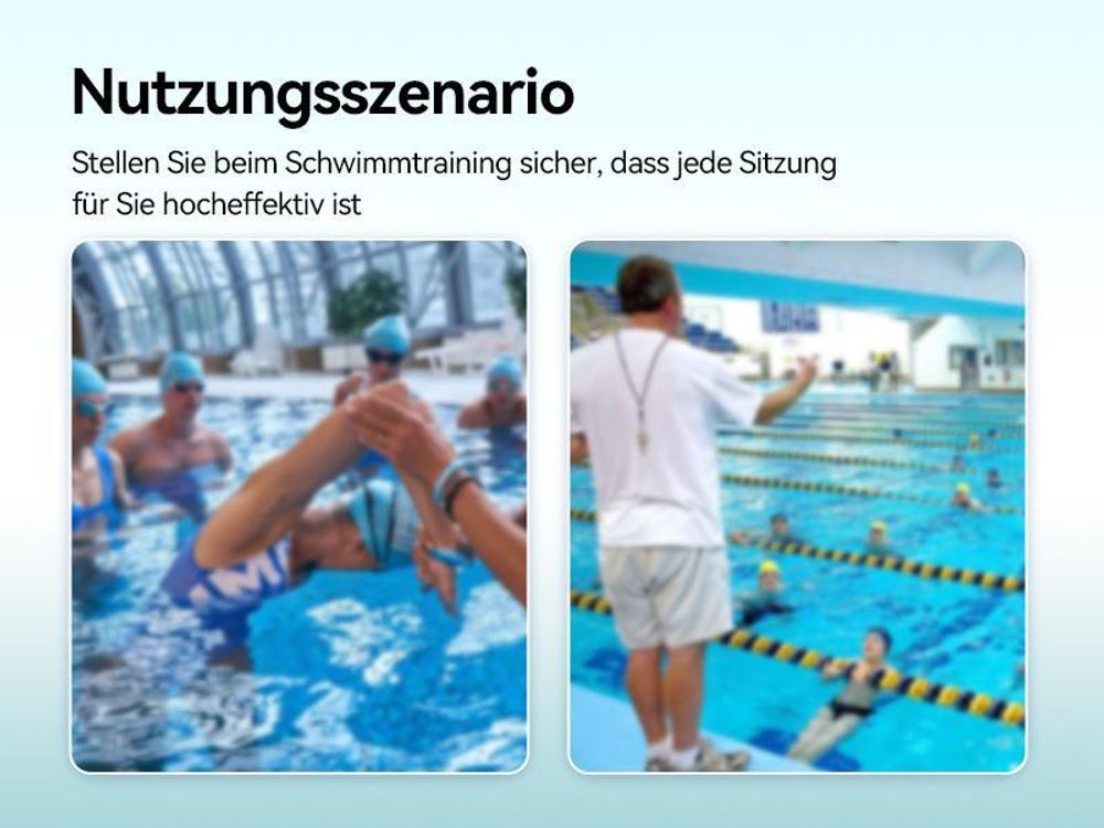 Retekess TT120 Schwimmtrainings-kommunikationssystem, IP68 Wasserdichte, Knochenleitung, 120 m, mit USB-Ladegerät, Sportkopfhörer für Schwimmschule
